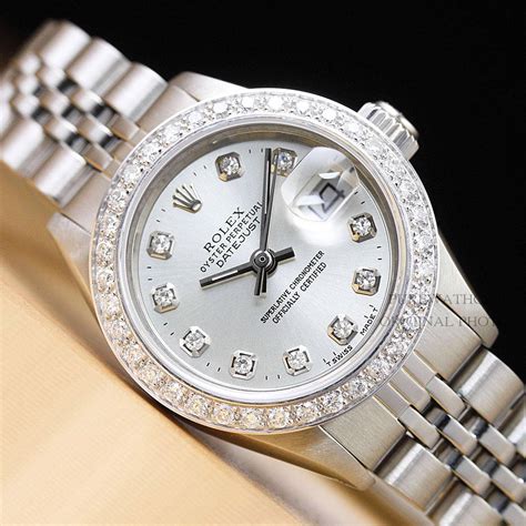 silver women rolex|rolex silver watches for women.